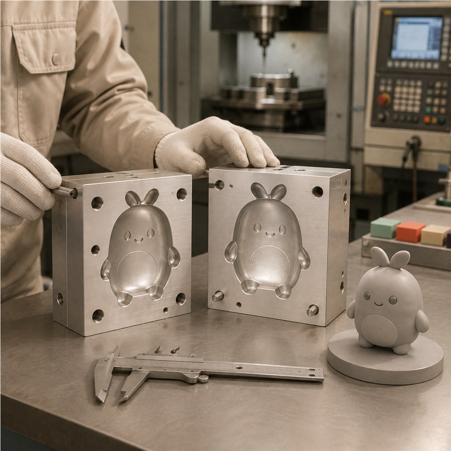 Open the sample mold