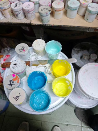 PVC color materials for sampling